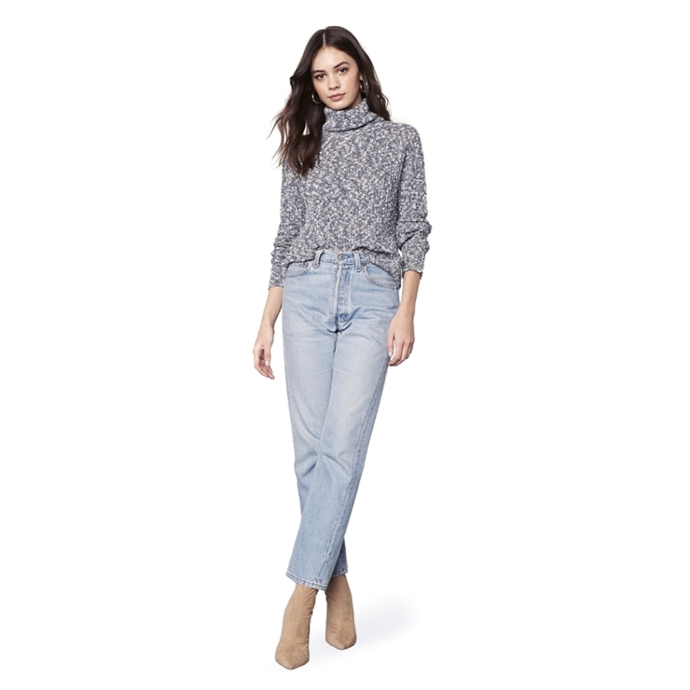 NWT BB Dakota Navy Nights Turtleneck Sweater